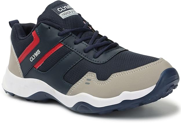 CLYMB ES21 Sports Shoe with Synthetic Upper Lightweight Comfortable Mid Top Running Shoes for Men's & Boy's