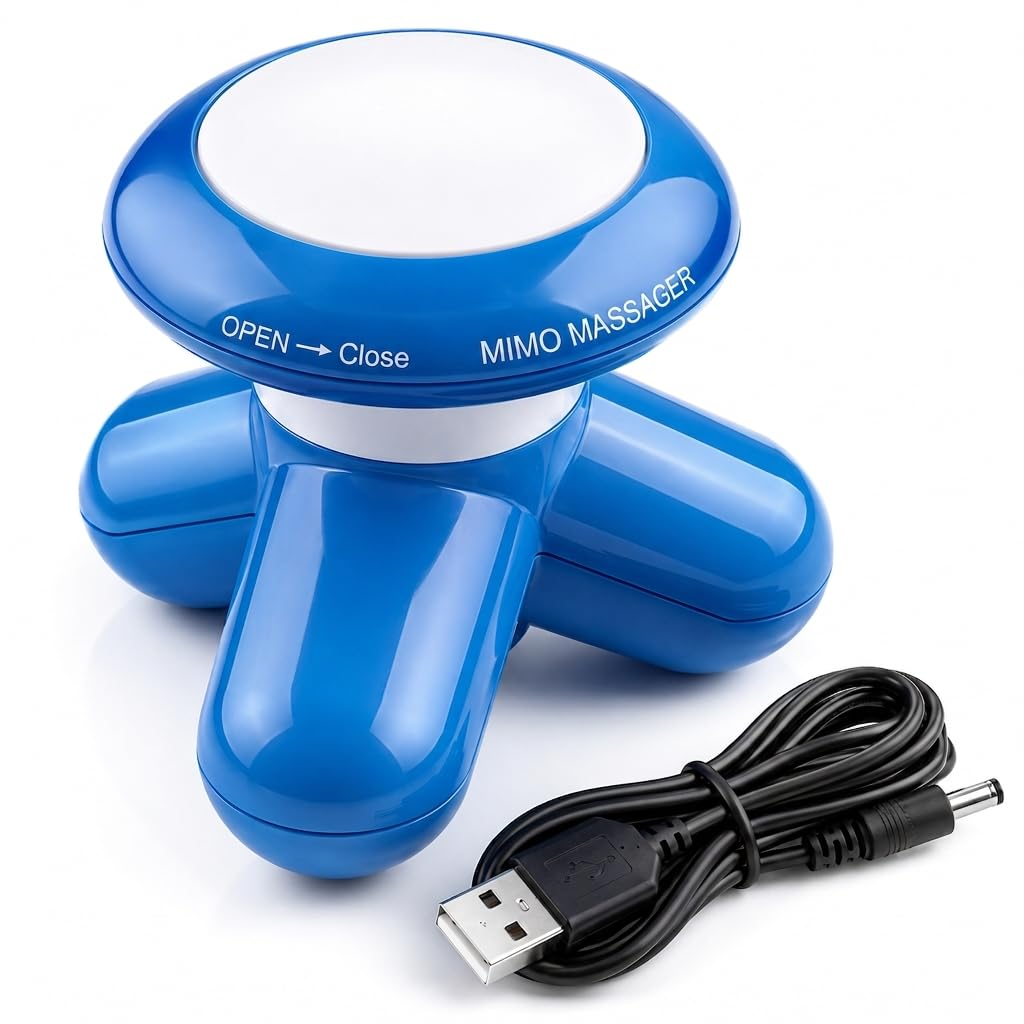 EESOME® Mini Electric Body Massager for Pain Relief & Relaxation | USB Powered Full Body Vibration Massager for Neck, Back, Shoulder & Legs