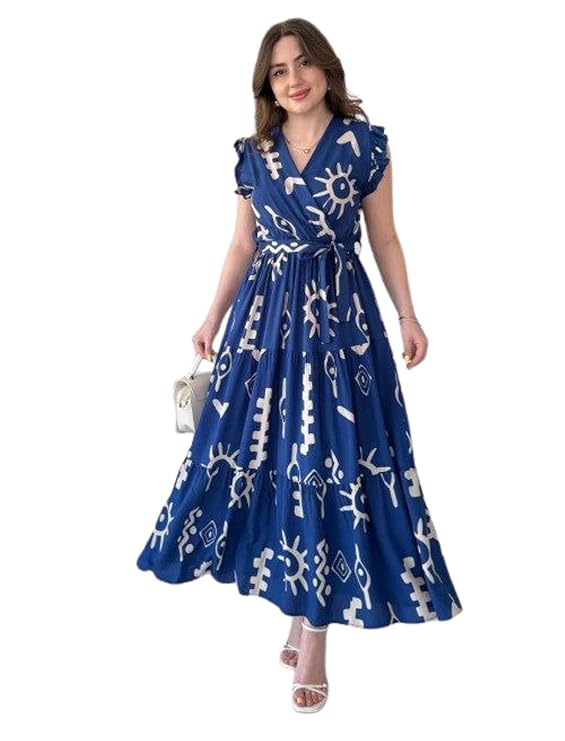 Modestouze Attires Dress for Women Western Maxi Style, Indo Western Dresses