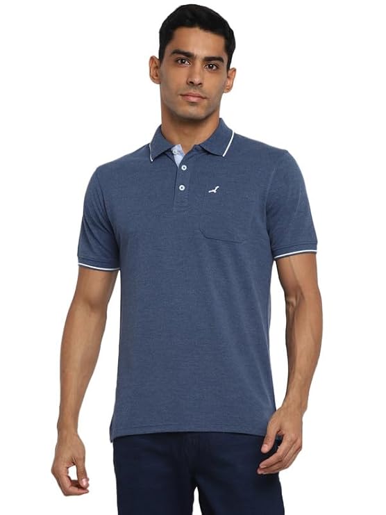 AMERICAN CREW Polo Collar T-Shirt for Men with Pocket