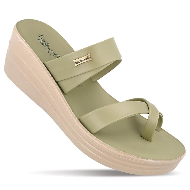 WALKAROO Women’s Wedge Sandals| Soft Cushioned Footbed,Lightweight PU Sole|Slip-On, Fashion,Stylish,Comfortable Sandals for Women's| WLP72029 Mauve