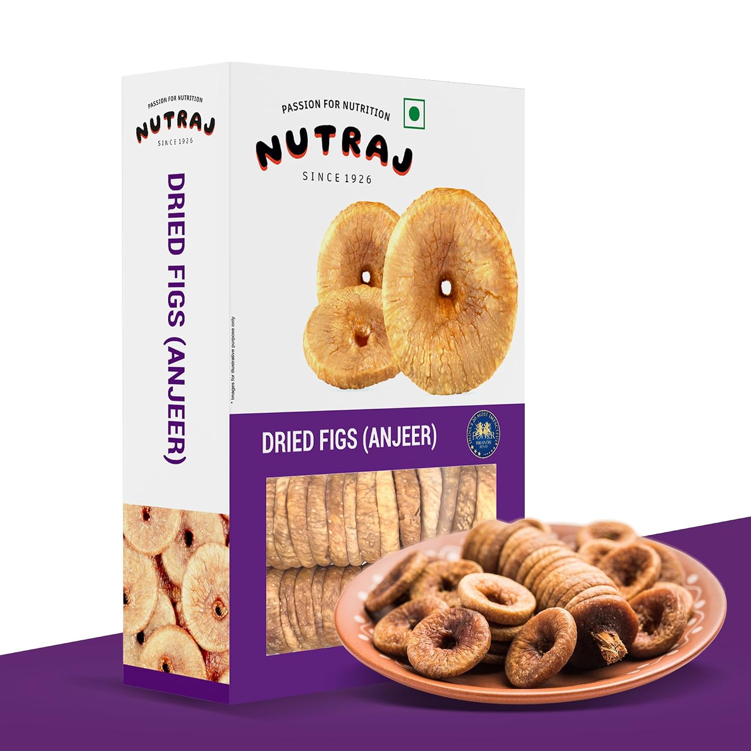 Nutraj ‎Afghani Anjeer Dried 250g Pack | Figs | Dry Fruits | Nuts | Grocery Items