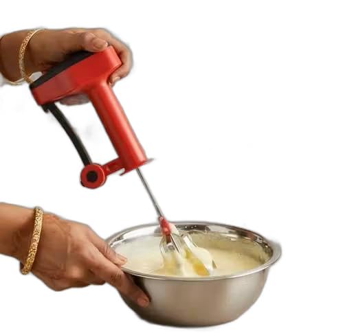 Manual Hand Blender for Kitchen, .Power High Speed Mixer with Stainless Steel Beater for Lassi, Milkshake, Dal & Cream | Non Electric Hand Blender for Daily Home Use