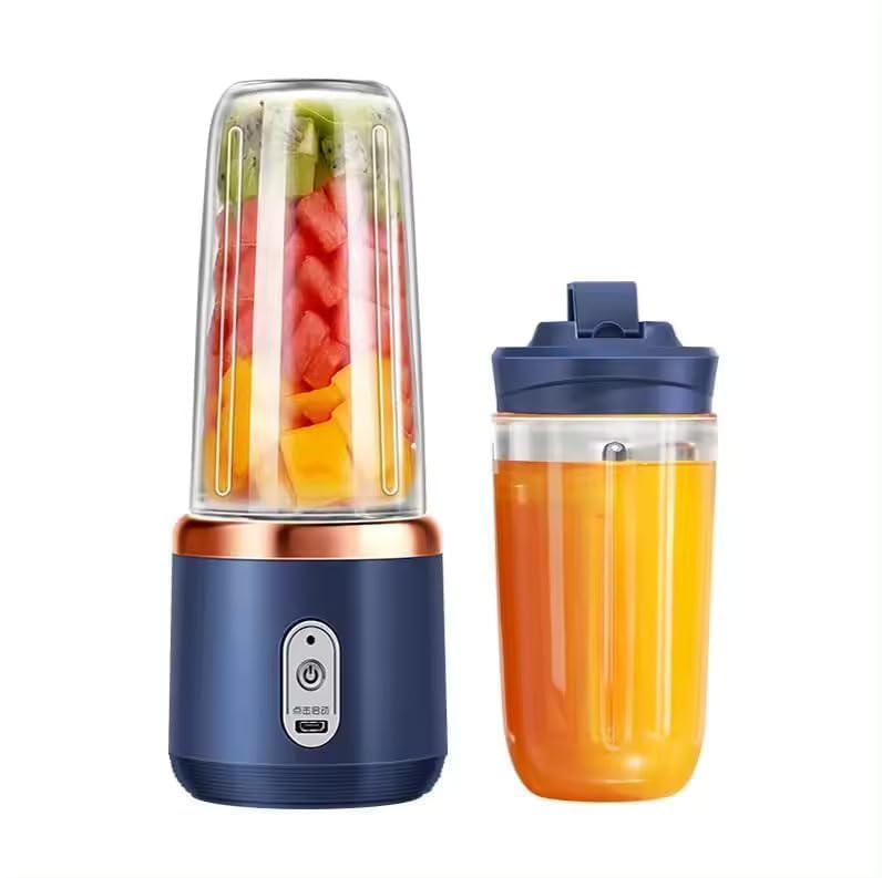 Portable Blender Smoothie Maker | USB Rechargeable Personal Juicer with 6 Stainless Steel Blades | 3 Speed Modes Mini Electric Fruit Mixer | Juice and Shakes