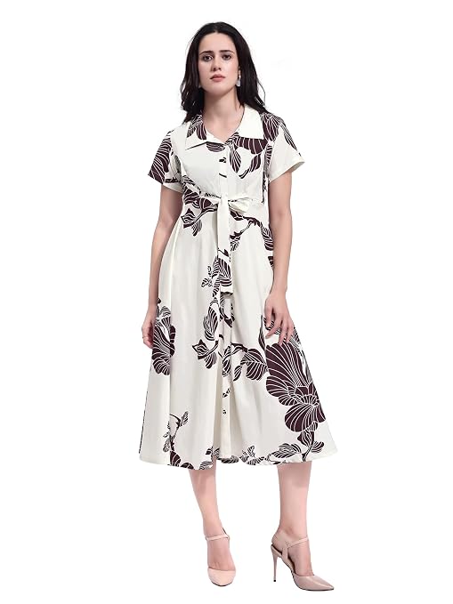 PURVAJA Women’s Maxi Cotton Blend Dress
