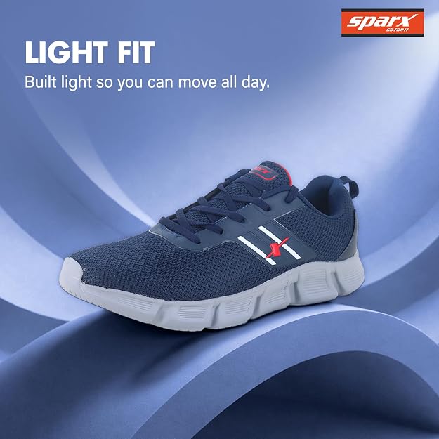 SPARX SM-9046 Men’s Sports Shoes | High-Grip Sole, Soft Cushioning & Stylish Lace-Up Design