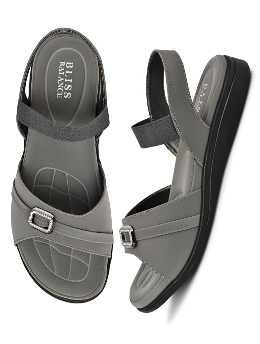 EXTRA SOFT Women's Comfortable Memory Foam Doctor Sandal|Fashionable Casual & Stylish|Lightweight & Breathable|Outdoor Synthetic Casual Sandals Ladies & Girls BB941