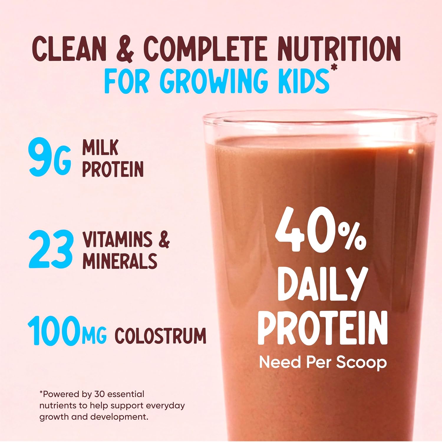 Wellbeing Nutrition Kids Superfuel 7+years |Zero Added Sugar |9g Milk Protein Isolate, 23 Vitamins & Minerals, 100mg DHA, 3g Fiber, Probiotics |Height Growth, Immunity & Brain| Chocolate, Nutrition Drink Powder, 400g