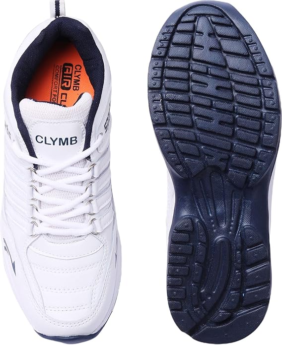 CLYMB Cosco Sports Shoe with Synthetic Upper Lightweight Comfortable Mid Top Running Shoes for Men's & Boy's