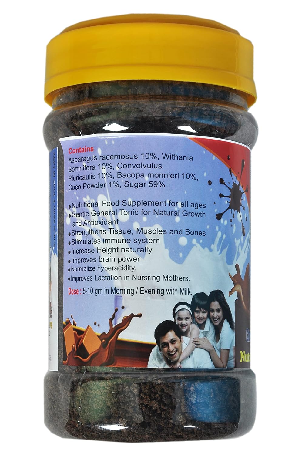 Nutritional Chocolate Flavor Height Growth and Immunobooster Food Supplement Powder for Children (400gm)