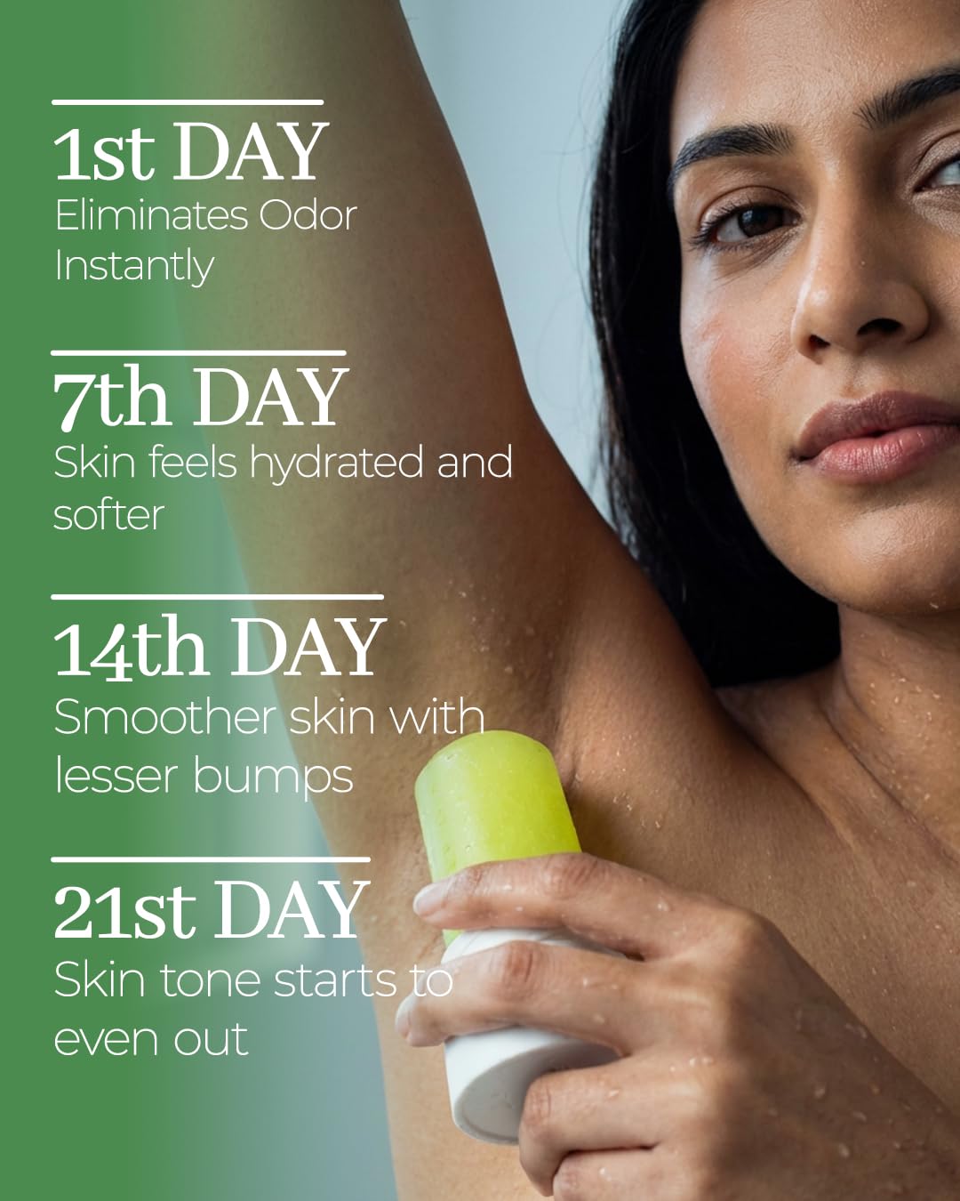 Phitku Crystal Roll On with Aloe Vera | Natural Alum | Brightens Dark Underarms, Kills Bacteria