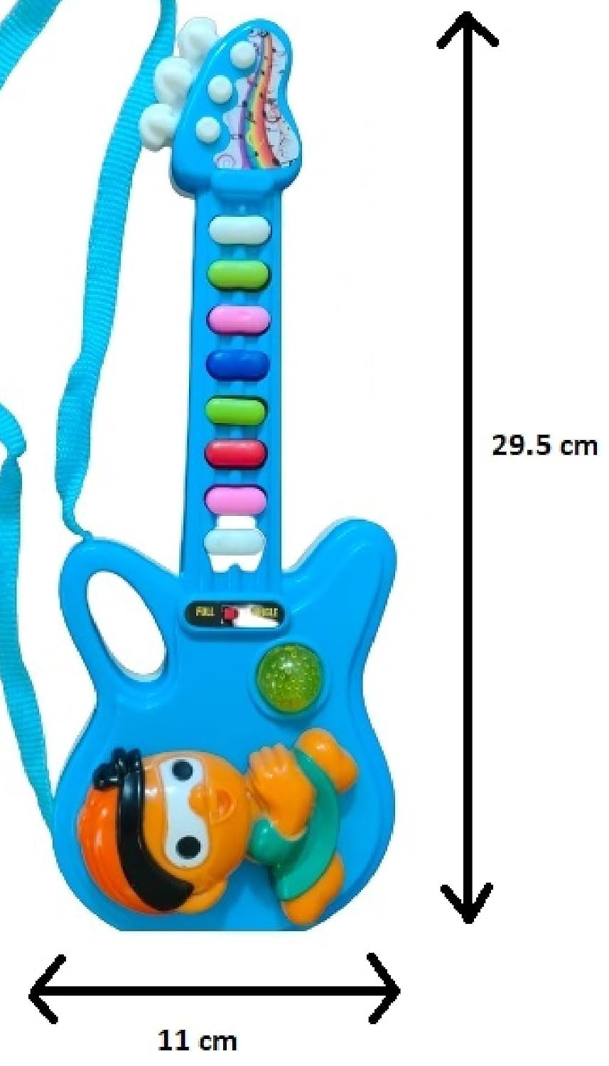 VGRASSP Mini Rocking Toy Guitar for Children - Kids Handheld Musical Electronic Guitar - Plays Music & Electric Sounds - Gift for Girls & Boys