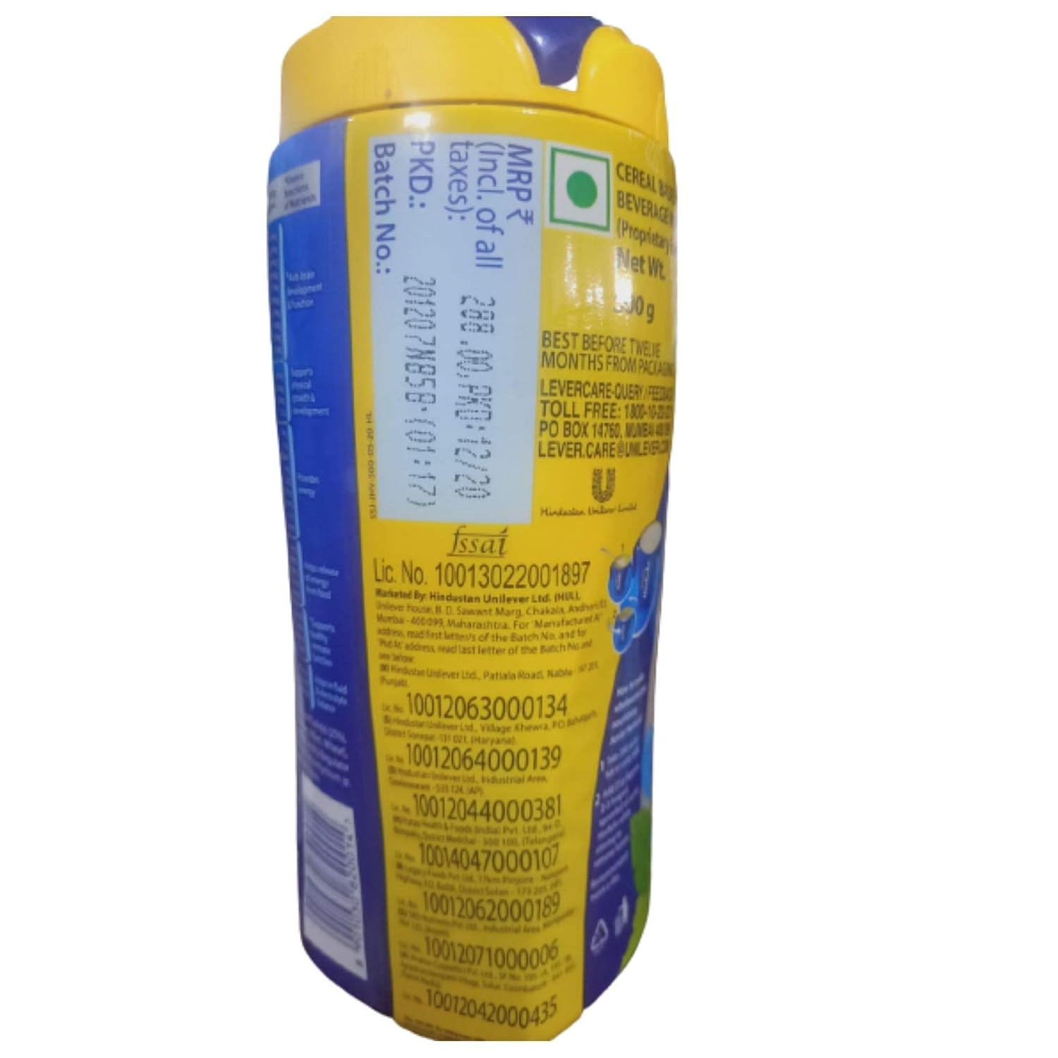 Junior Horlicks Nutrition Drink 500g, Vanilla, Nutrition for Toddlers & Young kids (2-6 years) for Supporting Growth