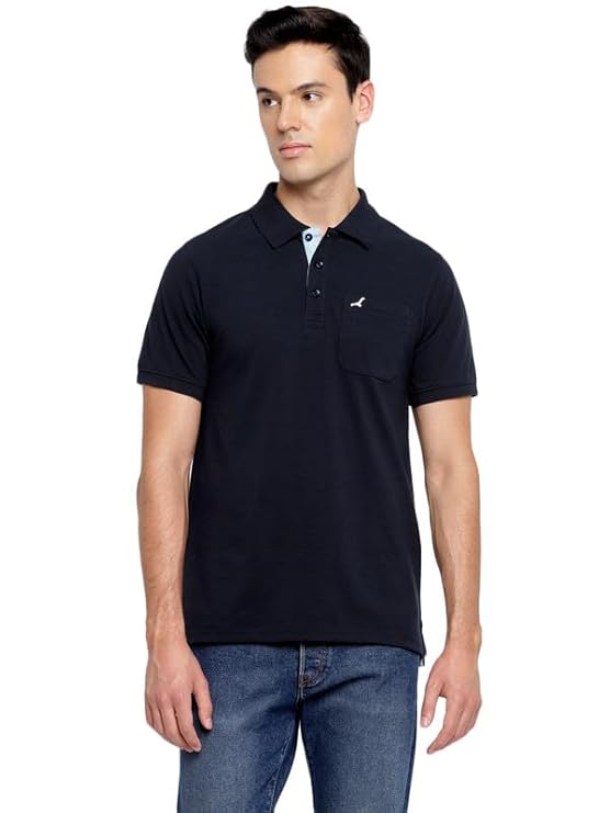AMERICAN CREW Polo Collar T-Shirt for Men with Pocket