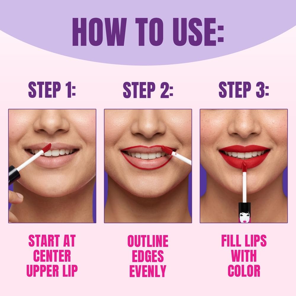Elle 18 Lit Lip, Matte Finish, Nutty Latte, 16 hrs Long Lasting Liquid Lipstick, Smudge and Transfer Proof Lipstick, One-stroke application, Quick Drying | 5.6 ml