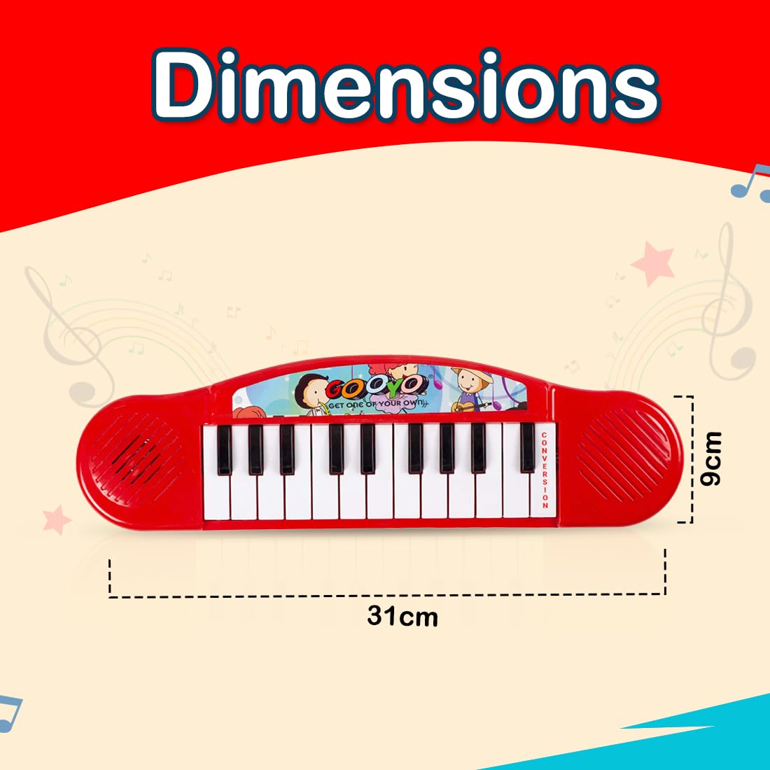 Gooyo GY-3725 Multi-Functional Portable Organ Mini Piano Keyboard Toy | Musical Toy for Kids | Electronic Keyboard Mini Piano
