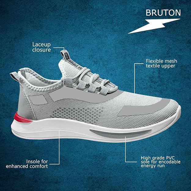 BRUTON Men's Jumbo Running, Walking, Gym, Training, Casual, Travelling Shoes