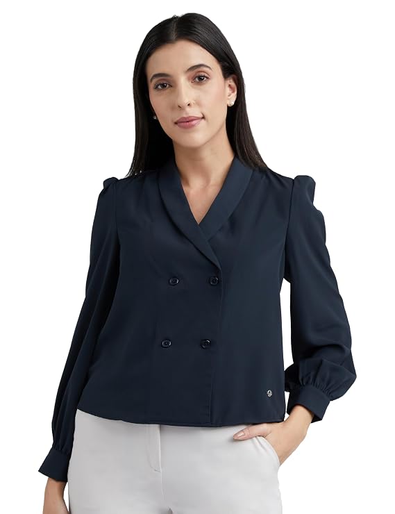 Allen Solly Women' Polyester Regular fit Blouse