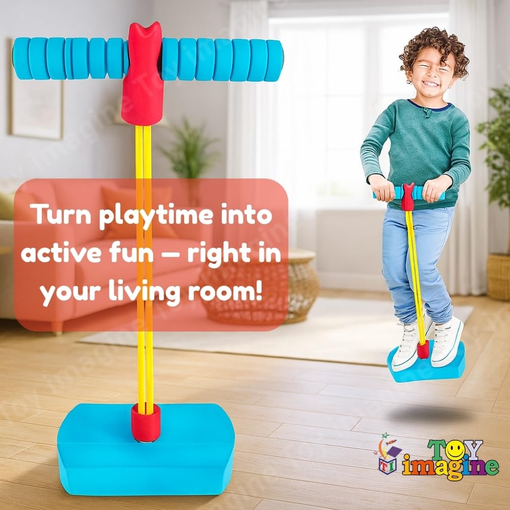 Toy Imagine Foam Pogo Jumper for Kids – Indoor & Outdoor Bouncing Toy for Boys & Girls | Fun Jumping Stick for Ages 3+ | Safe, Durable & Supports Up to 250 Lbs