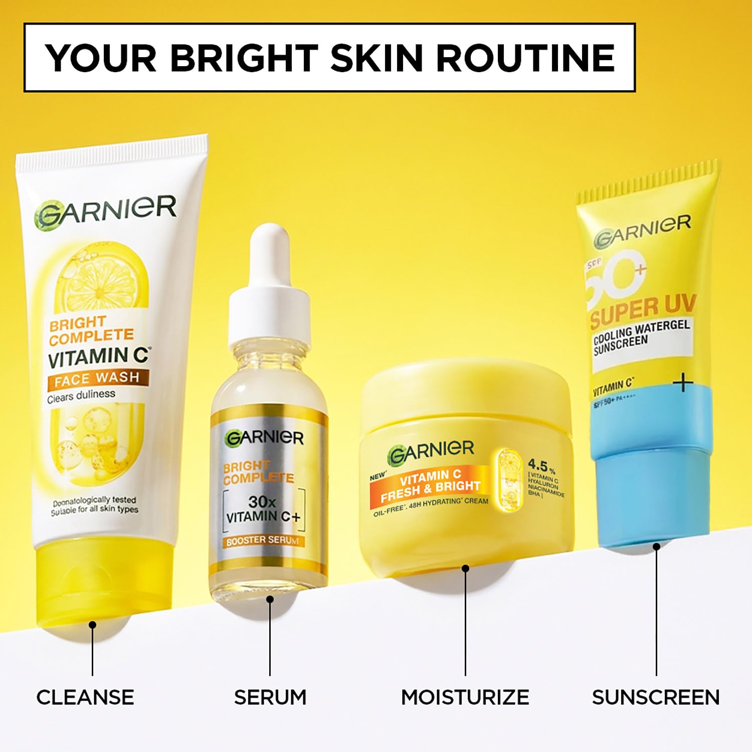 Garnier Skin Naturals, Facewash, Cleansing and Brightening, Bright Complete, 100 g