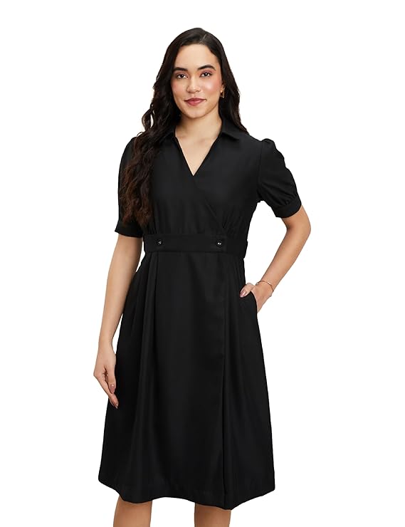 Symbol Premium Women's Fit & Flare Wrap Dress