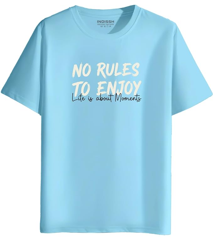 XENOVAURBAN Men's Cotton Printed Regular Fit T-Shirt | Stylish Round Neck Graphic Tshirt - RN-MIX1