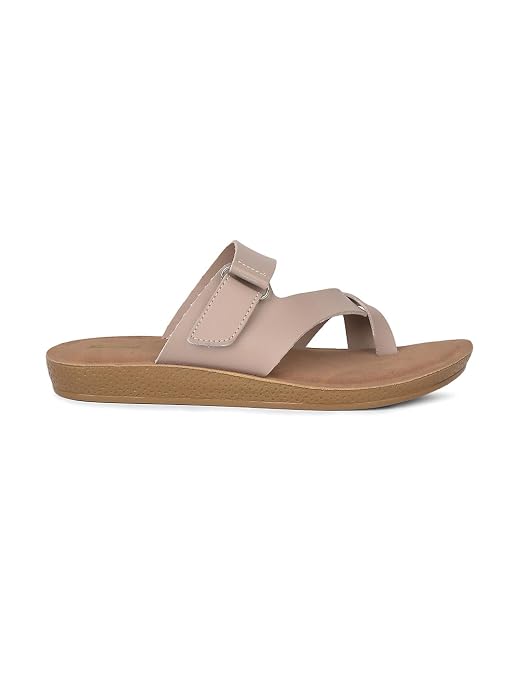 Bata Women's Casual Toe Ring Slipper - Beige