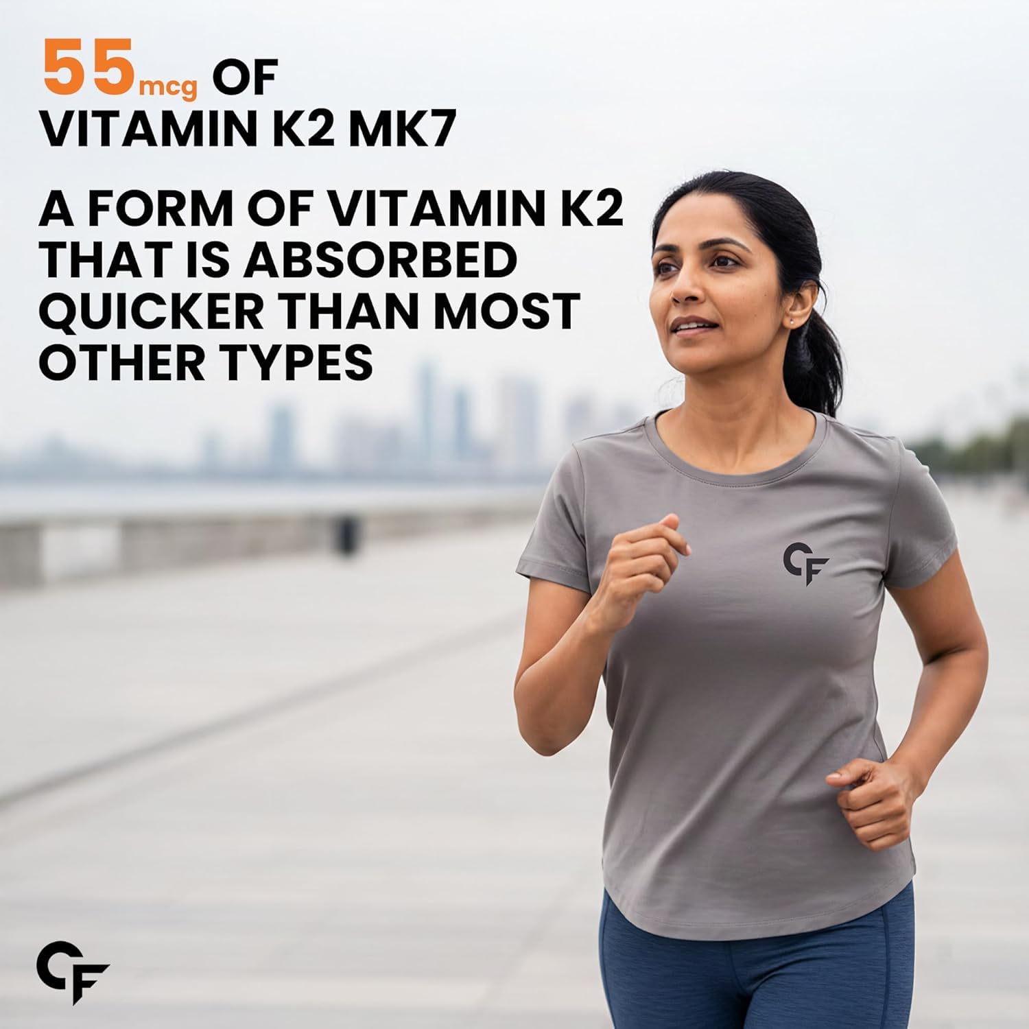 Carbamide Forte Vitamin D Tablets | Vitamin D3 K2 Supplement to support Bone & Heart Health | Veg D3 Lichen - 60 Tablets