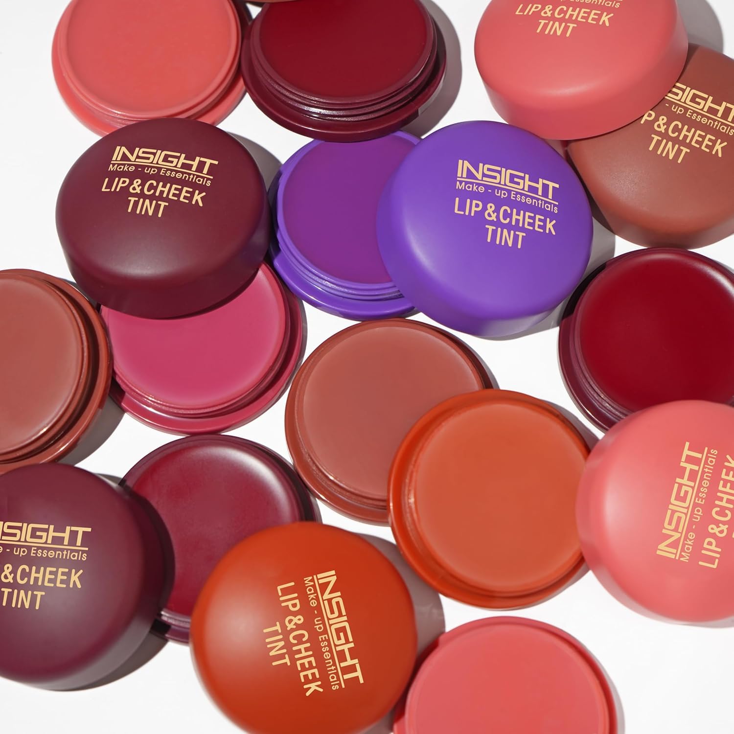 INSIGHT Lip & Cheek Tint - Strawberry Summer (3 g) | Matte Finish | With Vitamin E | Long-Lasting, Lightweight Multipurpose Tint for Lips & Cheeks