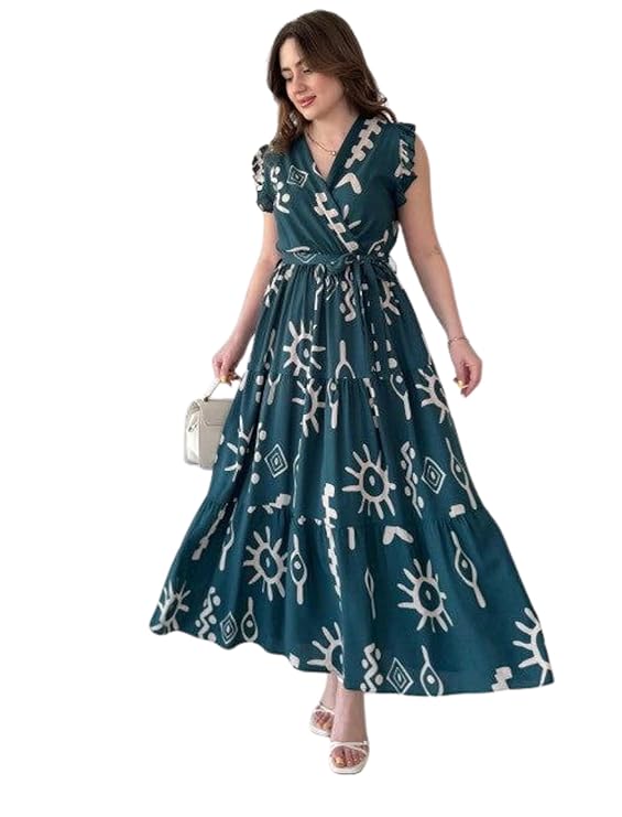 Modestouze Attires Dress for Women Western Maxi Style, Indo Western Dresses
