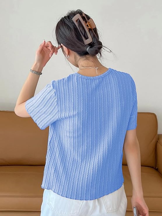 GRECIILOOKS Women's Poly Cotton Regular Fit Crop Top, Loose Fit Oversized Shirts & Stylish Korean Tank Tops for Summer Wear (Available in Plus Size)