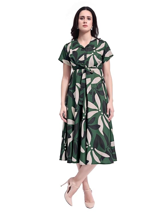 PURVAJA Women’s Maxi Cotton Blend Dress