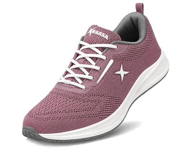 Kraasa Men’s Running Shoes | Breathable Mesh Upper | Lightweight Phylon Sole | Cushioned EVA Insole | Comfortable Sports