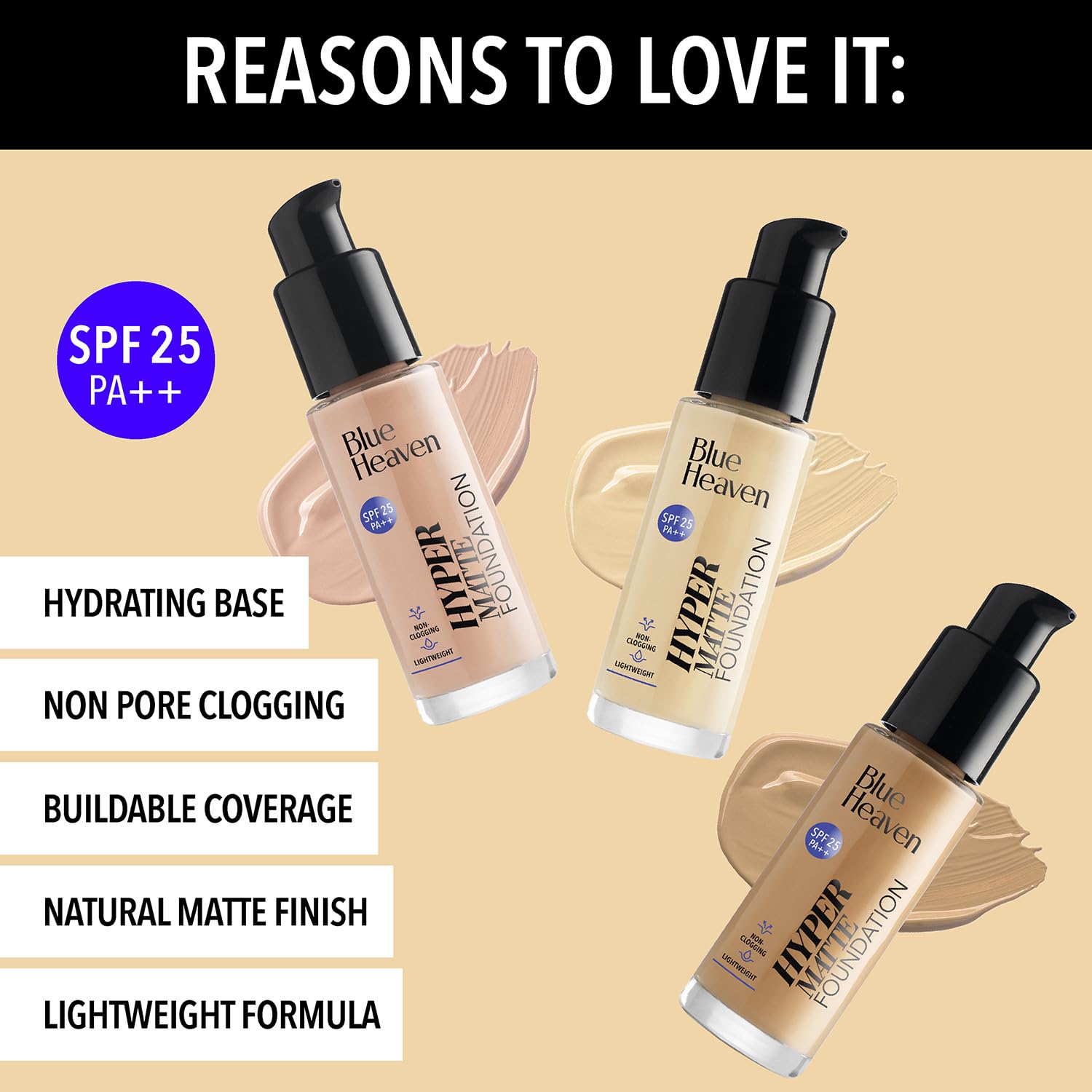 Blue Heaven Festive Makeup Kit | Pack of 8 Makeup Products | All-in-One Makeup Set for Bridal, Party, Everyday & Gifting | Medium Tone
