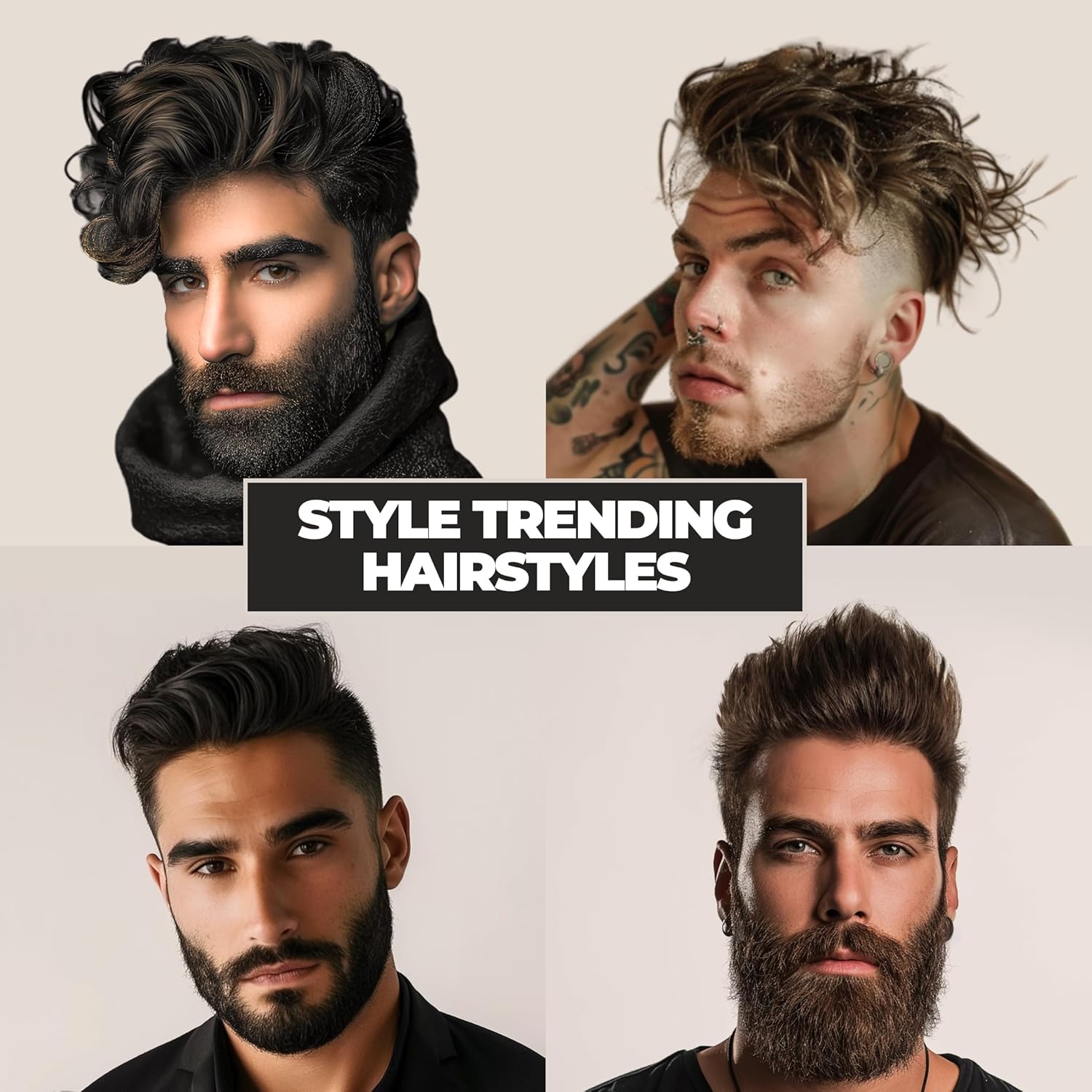 Beardo Roller Hair Brush For Men | Perfect Tool for Efficient Blow Drying, Adding Curls, Waves & Volume | Smoothening & Volumizing comb | Men Accessorie | Lightweight - For All Hair Types