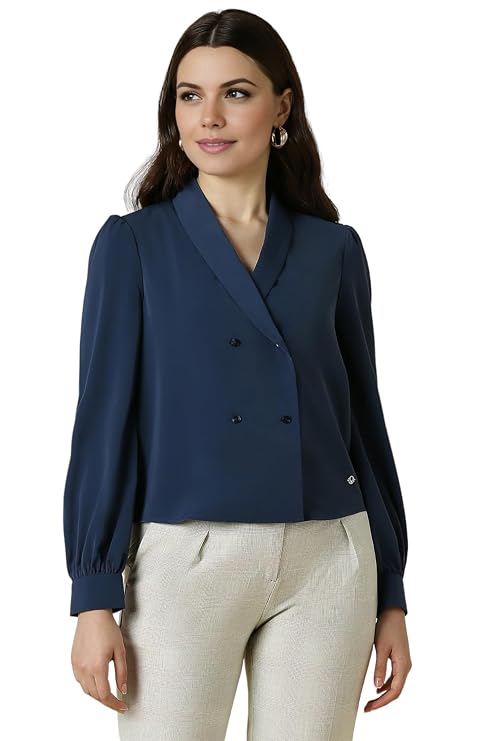 Allen Solly Women' Polyester Regular fit Blouse