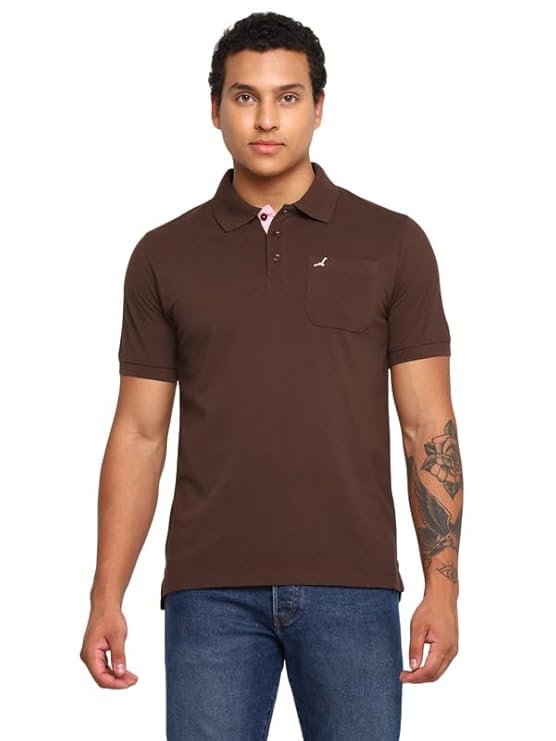 AMERICAN CREW Polo Collar T-Shirt for Men with Pocket