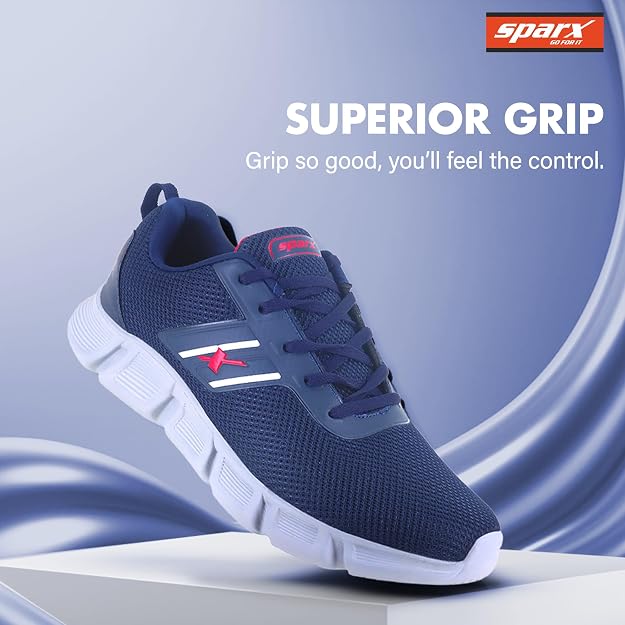 SPARX SM-9046 Men’s Sports Shoes | High-Grip Sole, Soft Cushioning & Stylish Lace-Up Design