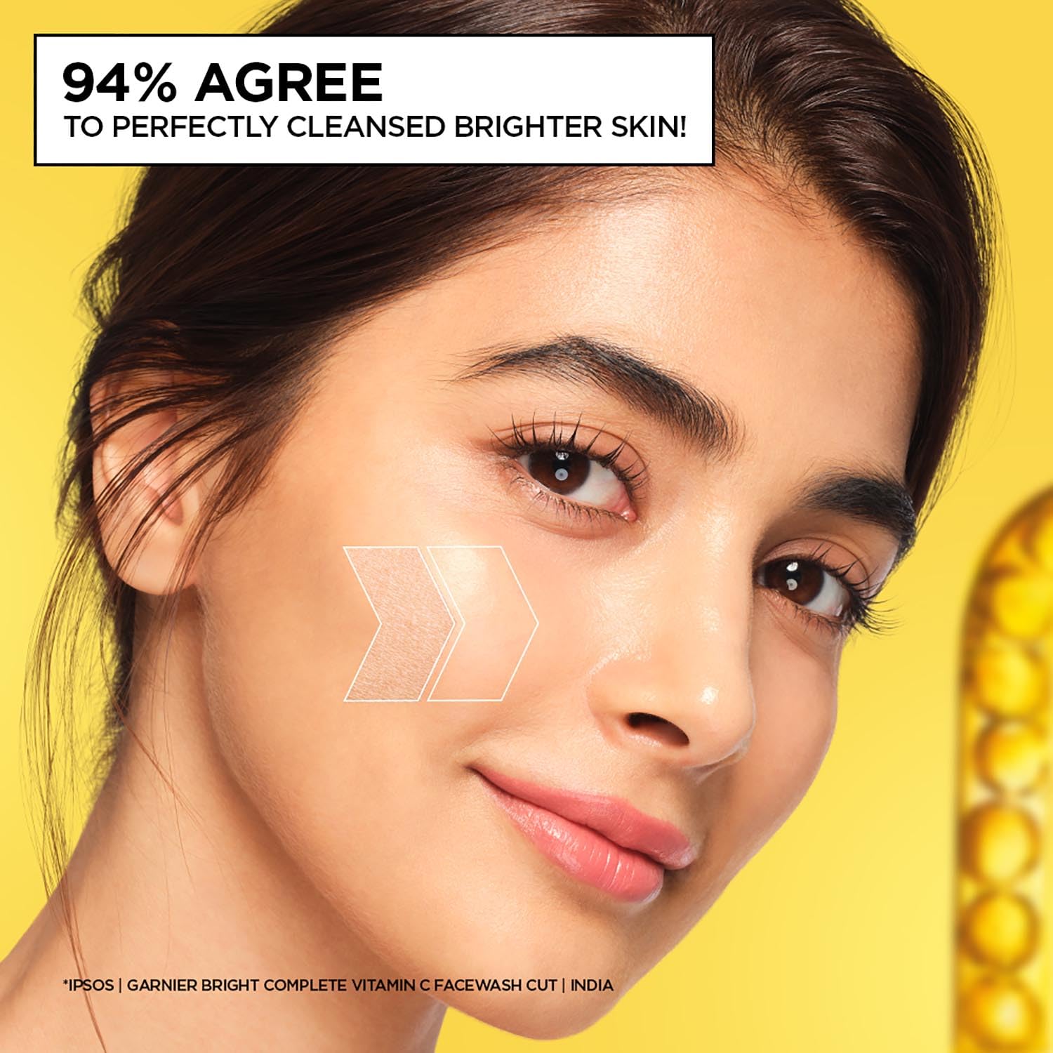 Garnier Skin Naturals, Facewash, Cleansing and Brightening, Bright Complete, 100 g