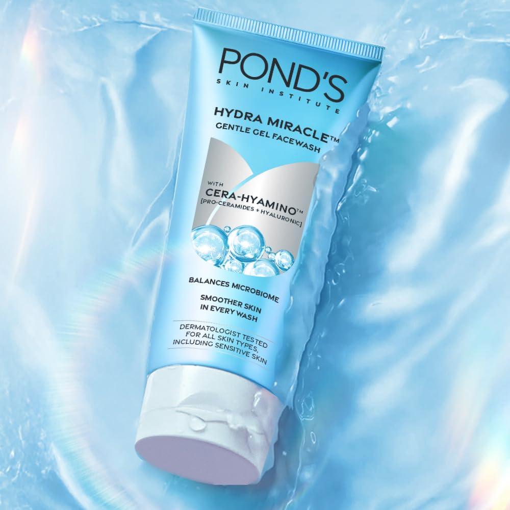 POND'S Hydra Miracle Gentle Gel Face Wash 100g | Refreshing Gel Face Wash