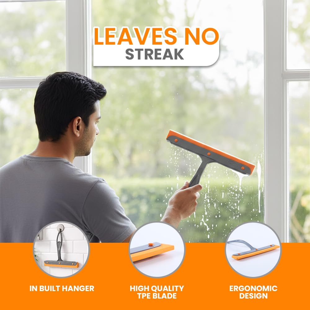 Chakaachak Mini Kitchen Squeegee for Glass and Counter Surface Cleaning