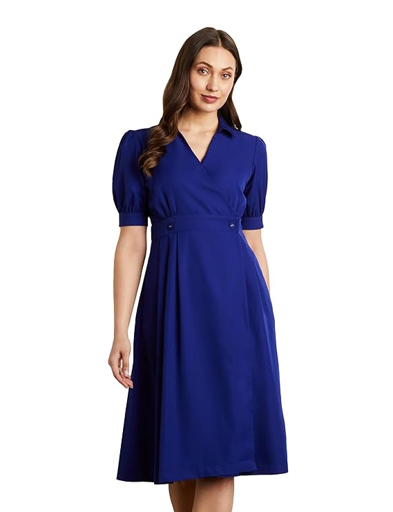 Symbol Premium Women's Fit & Flare Wrap Dress
