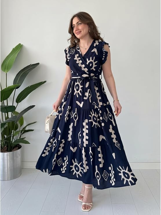 Modestouze Attires Dress for Women Western Maxi Style, Indo Western Dresses