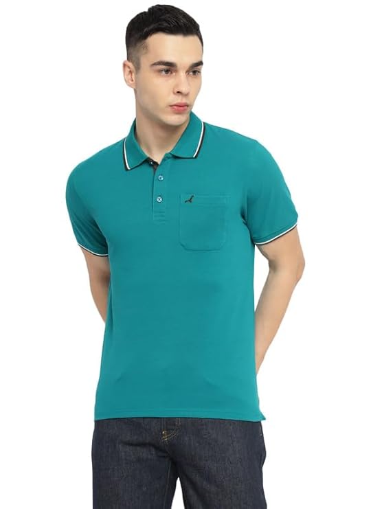 AMERICAN CREW Polo Collar T-Shirt for Men with Pocket