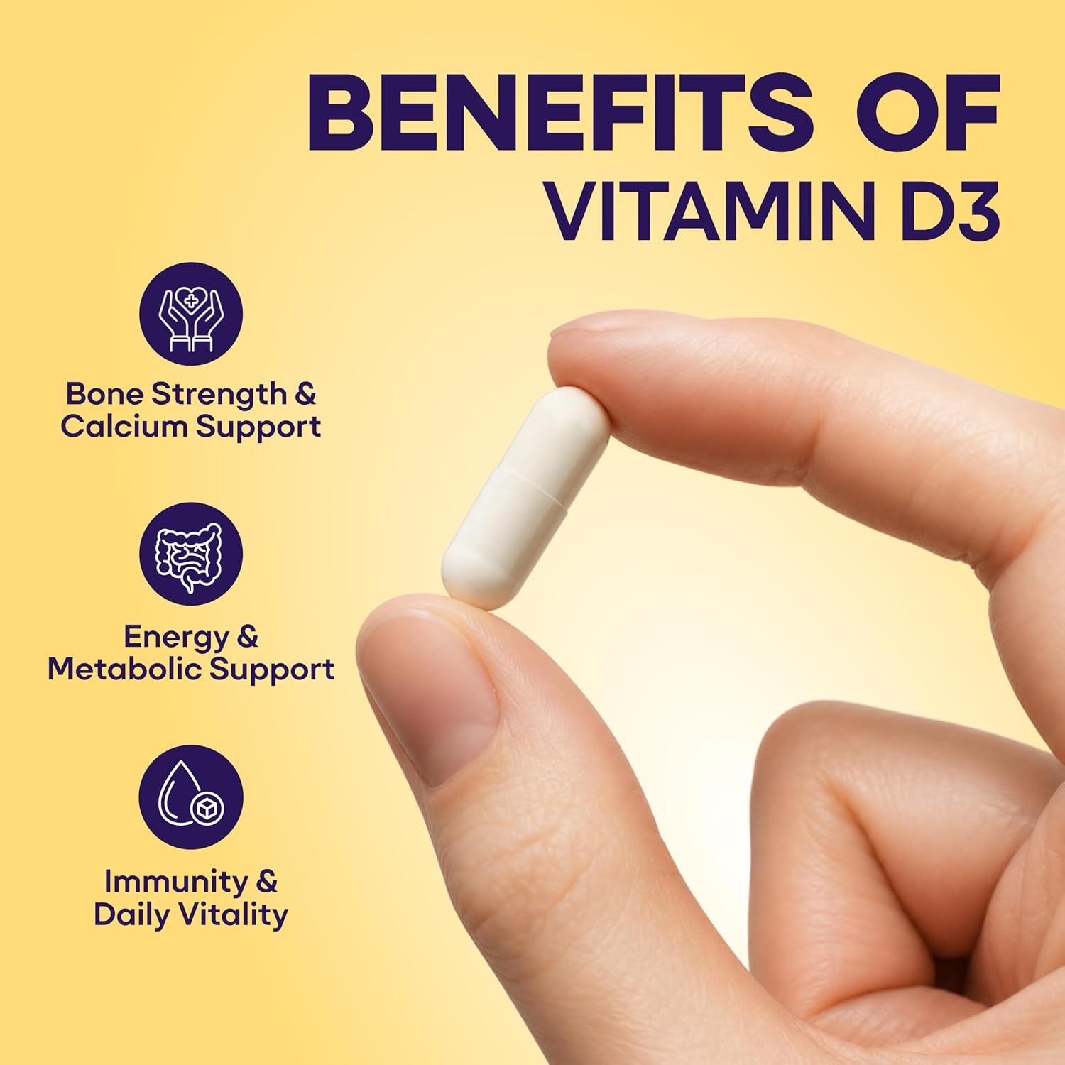 Sugar.fit Vitamin D3 K2 Supplement with Vitamin B12