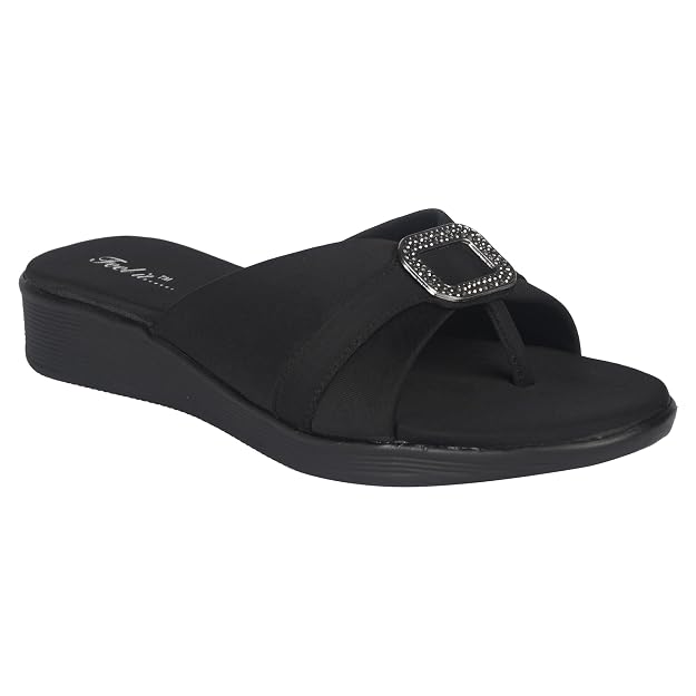Feel it Women Casual Wedges Heels Sandal, Women's Slip on Wedge Heels Sandals
