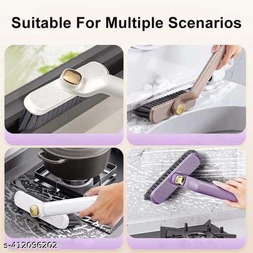 Multi-Function Rotating Crevice Cleaning Brush Home & Kitchen Utility and Decorative Essentialscolor-Multicolour