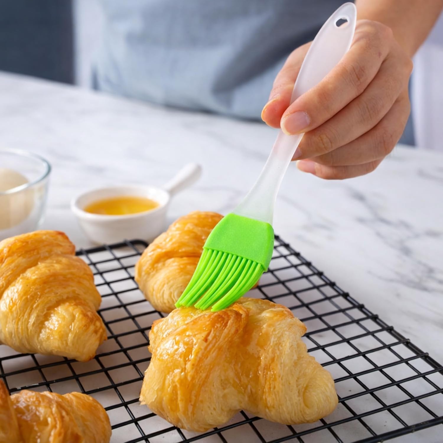 10 Pcs Combo Kit Air Fryer Silicone Liner Set (6 Sizes) with Oil Spray Bottle 200ml, Silicone Brush, Spatula & Heat Resistant Grip | Reusable Non-Stick Air Fryer Accessories