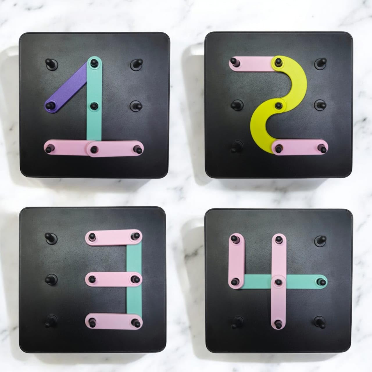 Alphabet Puzzles for Kids Alpha Numeric Games for Children alphabetic Games Puzzle numer and Shape Construction