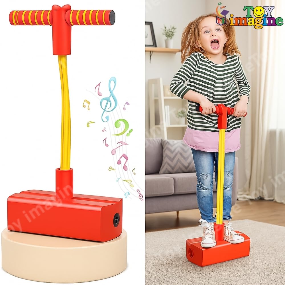Toy Imagine Foam Pogo Jumper for Kids – Indoor & Outdoor Bouncing Toy for Boys & Girls | Fun Jumping Stick for Ages 3+ | Safe, Durable & Supports Up to 250 Lbs